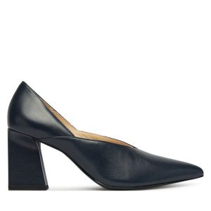 Czółenka HÖGL. Niebieskie czółenka HÖGL, bez wzorów, bez obcasa, bez zapięcia. Za 799,99 zł.