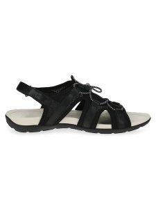 Caprice Sandały "Vicky" w kolorze czarnym rozmiar: 39. Czarne sandały Caprice, bez wzorów, z materiału, z otwartym noskiem, bez obcasa, bez zapięcia. Za 142,95 zł.