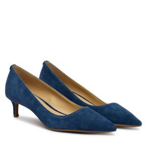 Czółenka MICHAEL Michael Kors. Niebieskie czółenka MICHAEL Michael Kors, bez wzorów, bez obcasa, bez zapięcia. Za 549,99 zł.