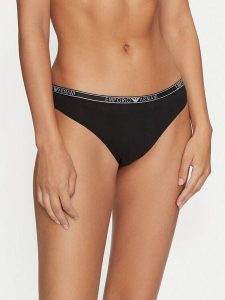 Emporio Armani Underwear Komplet fig brazylijskich 164752 4F223 00020 Czarny. Czarne komplety bielizny Emporio Armani Underwear, bez wzorów, z bawełny. Za 119,99 zł.