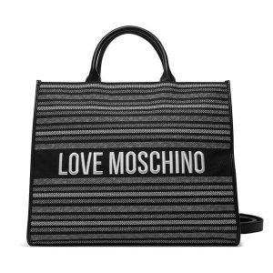 Torebka LOVE MOSCHINO. Czarne shopper bag LOVE MOSCHINO, bez wzorów, bez dodatków. Za 539,99 zł.