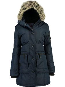 Canadian Peak Parka "Axelus" w kolorze granatowym rozmiar: S. Niebieskie płaszcze Canadian Peak, s, bez wzorów, bez kaptura. Za 215,21 zł.