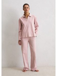 Marc O´Polo Bluza w kolorze jasnoróżowym rozmiar: L. Różowe bluzy l, bez wzorów, z bawełny, bez kaptura. Za 113,63 zł.