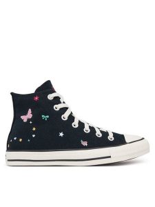 Converse Trampki Chuck Taylor All Star Doodles A15508C Czarny. Czarne trampki Converse, bez wzorów, z materiału, bez zapięcia. Za 289,99 zł.