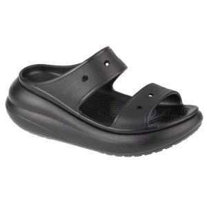 Klapki Crocs Classic Crush Sandal 207670-001 czarne. Czarne klapki bez wzorów, bez obcasa. Za 318,86 zł.
