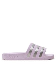 Adidas Klapki Adilette Aqua Slides IE8920 Fioletowy. Fioletowe klapki ADIDAS, bez wzorów, z syntetyku, bez obcasa. Za 99,99 zł.