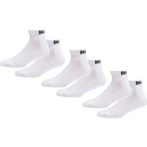 Odzież Skarpety unisex SkatePro Ankle Socks 3-Zestaw - Biały - 46-48. Biała skarpetki SKATEPRO, bez wzorów. W wyprzedaży za 23,99 zł.