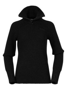 Bergans Wełniany sweter "Ulriken" w kolorze czarnym rozmiar: XL. Czarne swetry oversize Bergans, xl, bez wzorów, z wełny, bez ramiączek. Za 480,90 zł.