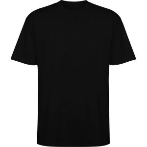 Koszulka Z Krótkim Rękawem Dla Dorosłych Unisex Bull Oversized. Czarne bluzki ROLY, bez wzorów, sportowe, bez kołnierzyka, bez ramiączek. Za 51,99 zł.