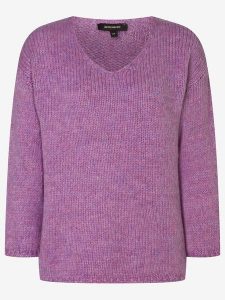 More & More Sweter w kolorze fioletowym rozmiar: 42. Różowe swetry oversize More & More, bez wzorów, ze splotem, bez ramiączek. Za 149,31 zł.