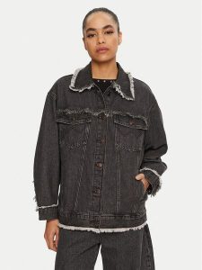 Wrangler Kurtka jeansowa 112356384 Szary Regular Fit. Szare kurtki Wrangler, xl, bez wzorów, z bawełny, bez kaptura. Za 269,00 zł.