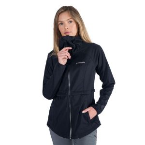 Kurtka softshell damska Columbia Canyon Meadows Softshell. Czarne kurtki Columbia, xs, bez wzorów, z softshellu, bez kaptura. W wyprzedaży za 473,10 zł.