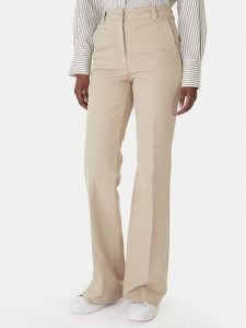 Marella Jeansy Esodo 2613131034 Beżowy Flare Fit. Brązowe jeansy Marella, bez wzorów, z bawełny. Za 636,99 zł.