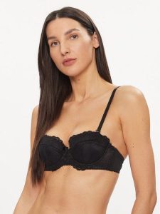 Gossard Biustonosz balkonetka Superboost 7707 Czarny. Czarne biustonosze Gossard, bez wzorów, z syntetyku. Za 149,99 zł.