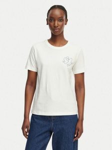 Gant T-Shirt 4201440 Biały Regular Fit. Białe t-shirty GANT, s, bez wzorów, z bawełny, bez kołnierzyka, bez ramiączek. Za 231,99 zł.