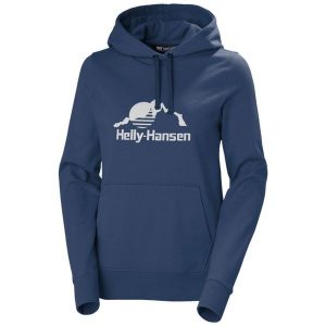 Bluza damska z kapturem Helly Hansen Nord Graphic. Niebieskie bluzy Helly Hansen, m, bez wzorów, z kapturem. Za 372,00 zł.