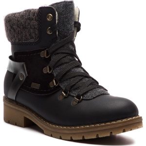 Trapery RIEKER - Y9143-01 Schwarz. Buty zimowe marki Rieker. W wyprzedaży za 229,00 zł.