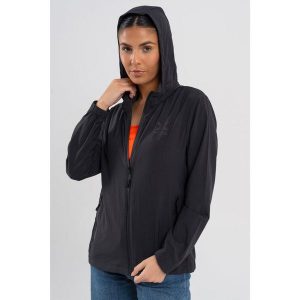 Cortavientos Nox Team Mujer. Czarne kurtki NOX, bez wzorów, bez kaptura. W wyprzedaży za 239,70 zł.