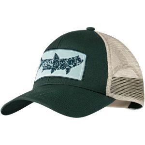 Czapka z daszkiem BUFF EXPLORE TRUCKER CAP SALT. Żółte czapki Buff, bez wzorów, sportowe. Za 100,99 zł.