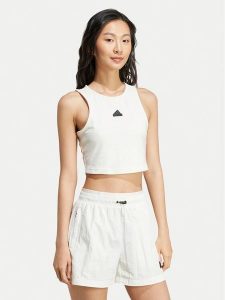 Adidas Top City Escape JD8185 Biały Slim Fit. Białe topy ADIDAS, xl, bez wzorów, z syntetyku, bez kołnierzyka, bez ramiączek. Za 119,99 zł.