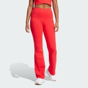 Legginsy Essentials Small Logo Flared. Czarne legginsy ADIDAS, bez wzorów. Za 159,00 zł.