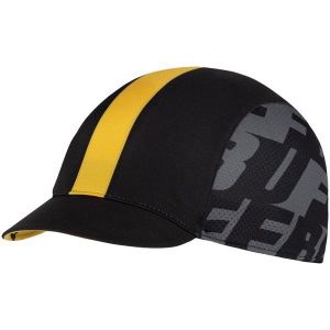 Czapka z daszkiem BUFF PACK CYCLE CAP LOGO. Czarne czapki Buff, bez wzorów, z elastanu. Za 139,99 zł.