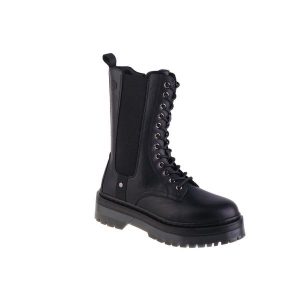 Trapery damskie, Lumberjack Elyse. Czarne buty sportowe Lumberjack, bez wzorów, bez zapięcia. Za 199,99 zł.