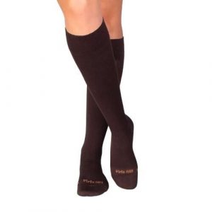 Długie skarpety uciskowe 3/4 z bawełny merceryzowanej brązowe. Brązowe skarpetki OEM, bez wzorów, z bawełny. Za 87,79 zł.