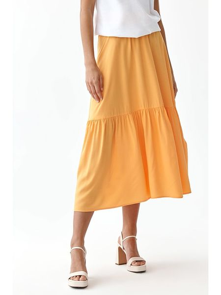 TATUUM Spódnica w kolorze pomarańczowym rozmiar: 38. Pomarańczowe spódnice Tatuum, bez wzorów, z wiskozy, midi. Za 69,91 zł.