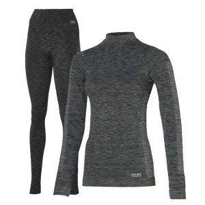 Heat Keeper zestaw termiczny Damskie Premium - koszulka + legginsy termoaktywne. Czarne komplety bielizny HEAT KEEPER, bez wzorów. W wyprzedaży za 199,99 zł.
