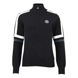 Bardzowy golf 1/2 zamek damski Peak Mountain Asta. Czarne golfy Peak Mountain, bez wzorów. Za 280,75 zł.