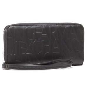 Portfel Armani Exchange. Czarne portfele Armani Exchange, bez wzorów. Za 239,99 zł.