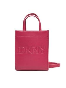 DKNY Torebka R44AZI34 Bordowy. Czerwone torebki klasyczne DKNY, bez wzorów, ze skóry, bez dodatków. Za 319,99 zł.