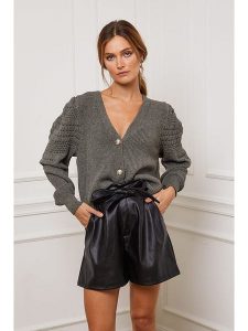 Joséfine Kardigan "Cuvillier" w kolorze khaki rozmiar: XL. Brązowe kardigany Joséfine, z kaszmiru. Za 132,67 zł.