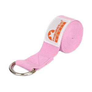 Pasek do jogi Majestic Sport YOGA różowy. Czerwone paski MAJESTIC SPORT, bez wzorów, sportowe. Za 24,99 zł.