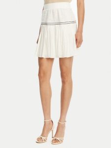 Liu Jo Sport Spódnica mini TA5124 J4894 Biały Regular Fit. Białe spódnice Liu Jo Sport, s, bez wzorów, z bawełny, sportowe, mini. Za 359,99 zł.