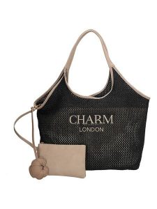 Charm Shopper bag "Shoreditch" w kolorze beżowo-czarnym - 52 x 46 x 15 cm rozmiar: onesize. Brązowe shopper bag Charm, bez wzorów, z materiału, na ramię, bez dodatków. Za 146,28 zł.