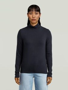 G-Star Koszulka w kolorze granatowym rozmiar: M. Niebieskie bluzki G-Star, m, bez wzorów, retro, bez kołnierzyka, bez ramiączek. Za 160,96 zł.