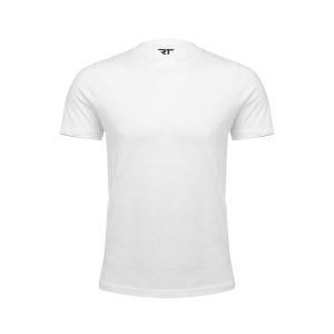 Koszulka bawełniana RT biała. Białe bluzki REA TAPE, l, bez wzorów, z bawełny, sportowe, bez kołnierzyka, bez ramiączek. Za 14,99 zł.