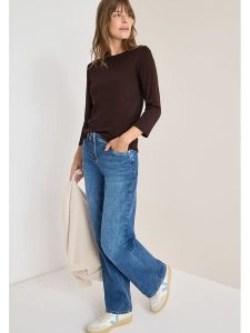 Cecil Koszulka w kolorze brązowym rozmiar: S. Brązowe bluzki Cecil, s, bez wzorów, z bawełny, bez kołnierzyka, bez ramiączek. Za 78,47 zł.