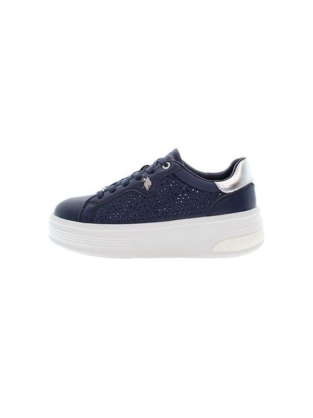 U.S. Polo Assn. Sneakersy w kolorze granatowym rozmiar: 37. Niebieskie trampki U.S. Polo Assn., z aplikacjami, bez zapięcia. Za 253,88 zł.