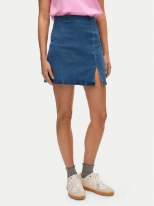 Vero Moda Spódnica jeansowa Nelly 10311322 Niebieski Regular Fit. Niebieskie spódnice Vero Moda, xs, bez wzorów, z bawełny. Za 119,99 zł.