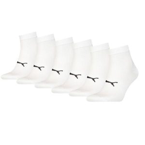 Skarpety Puma Sport Quarter Light, 6 pary białych. Białe skarpetki Puma, bez wzorów, z elastanu. Za 162,99 zł.