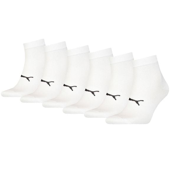 Skarpety Puma Sport Quarter Light, 6 pary białych. Białe skarpetki Puma, bez wzorów, z elastanu. Za 162,99 zł.