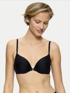 Triumph Biustonosz push-up Body Make-Up Essential 10161797 Czarny. Czarne biustonosze Triumph, bez wzorów, z syntetyku. Za 109,00 zł.