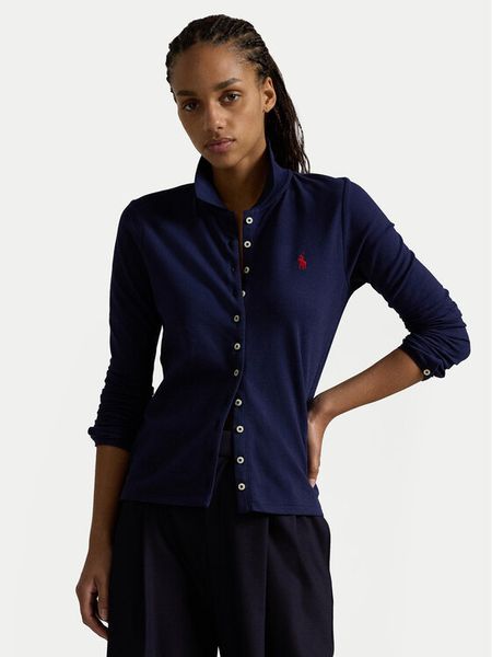 Polo Ralph Lauren Koszula 211941176003 Granatowy Slim Fit. Niebieskie koszule Polo Ralph Lauren, xl, bez wzorów, z bawełny, bez kołnierzyka, bez ramiączek. Za 489,99 zł.