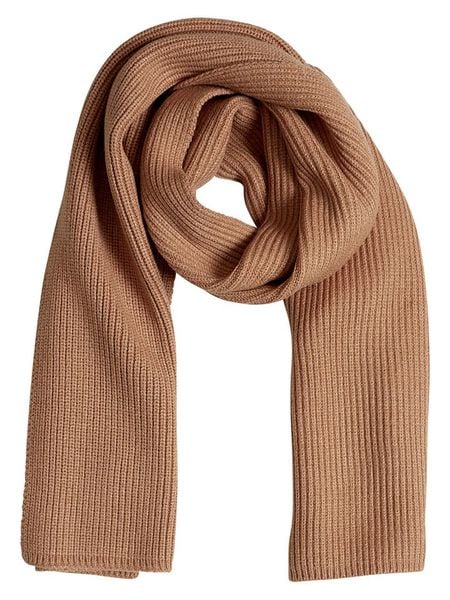 MOSS COPENHAGEN Szal "Rachelle" w kolorze karmelowym rozmiar: onesize. Brązowe szaliki Moss Copenhagen, bez wzorów, z materiału. Za 130,81 zł.