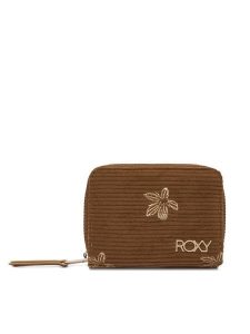 Roxy Portfel Lisette Emby ERJAA04426 Brązowy. Brązowe portfele Roxy, bez wzorów, z materiału. Za 109,99 zł.