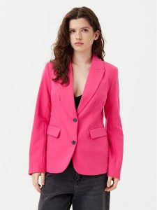 ONLY Marynarka Raven 15338389 Różowy Slim Fit. Czerwone marynarki i żakiety ONLY, bez wzorów, z syntetyku. Za 119,99 zł.