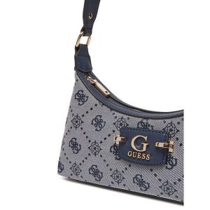 Torebka Guess. Niebieskie torebki klasyczne Guess, z aplikacjami, bez dodatków. Za 449,99 zł.